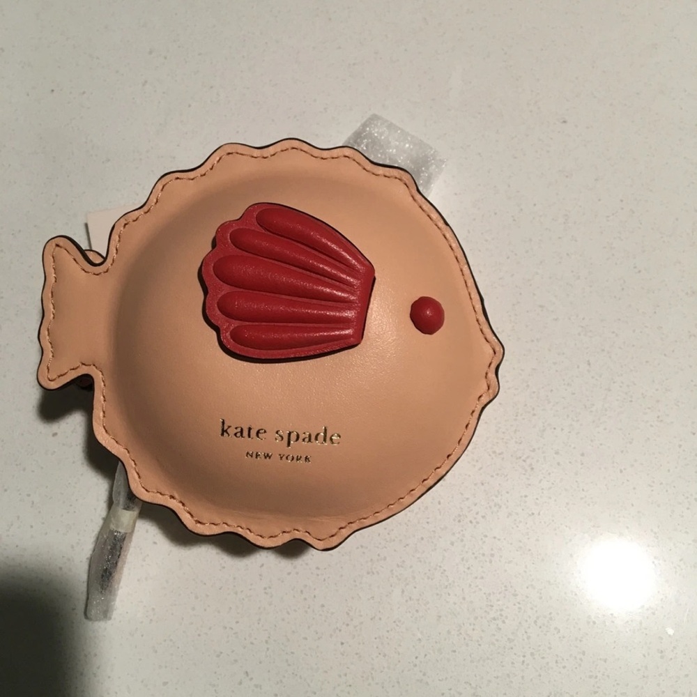 NWT Kate Spade Pufferfish Leather Coin Purse